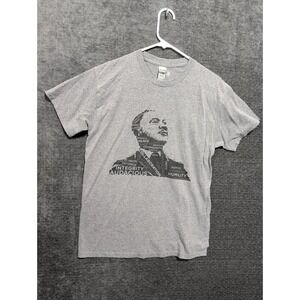 Gildan MLK Greeley 2022 Audacious Faith Graphic T-Shirt Small Gray Martin Luth